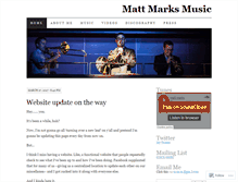 Tablet Screenshot of mattmarksmusic.com